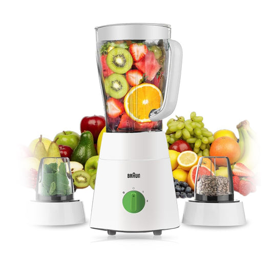 Braun PowerBlend Plastic Jar Blender | 500W | 1.75 L capacity