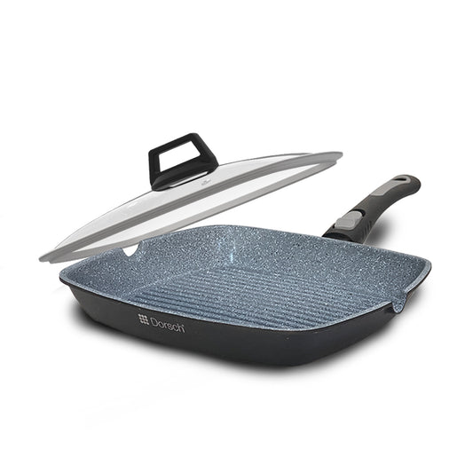 Dorsch Non-Stick Premium Grill Pan with Lid