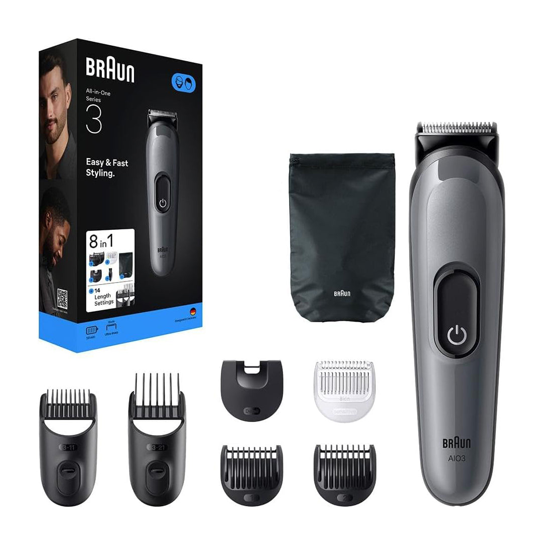Braun  Series 3 Beard Trimmer | 8in1 Grooming Kit