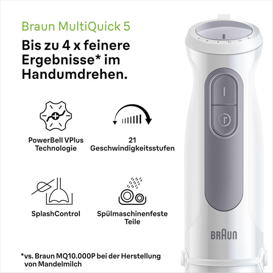 Braun MultiQuick 5 Hand Blender | 1000W | White