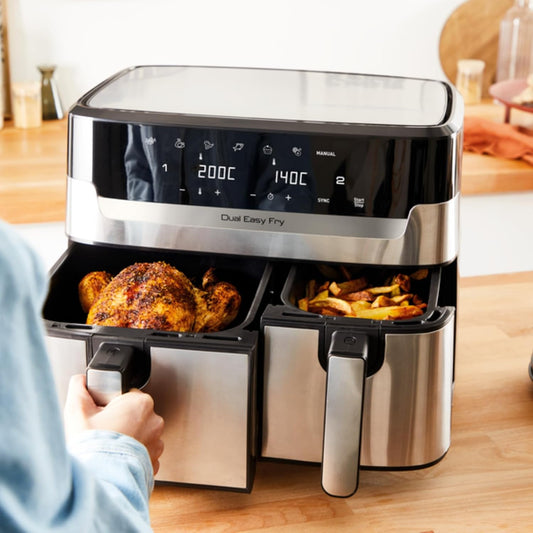 TEFAL Airfryer & Grill |Dual Easy Fry & Grill | 8.3 L | 2700w
