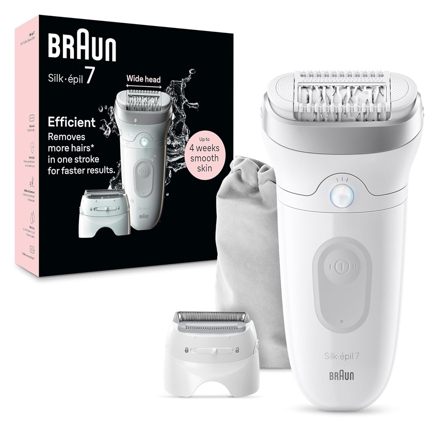 Braun Epilator Silk-épil 7, Women Shaver & Trimmer